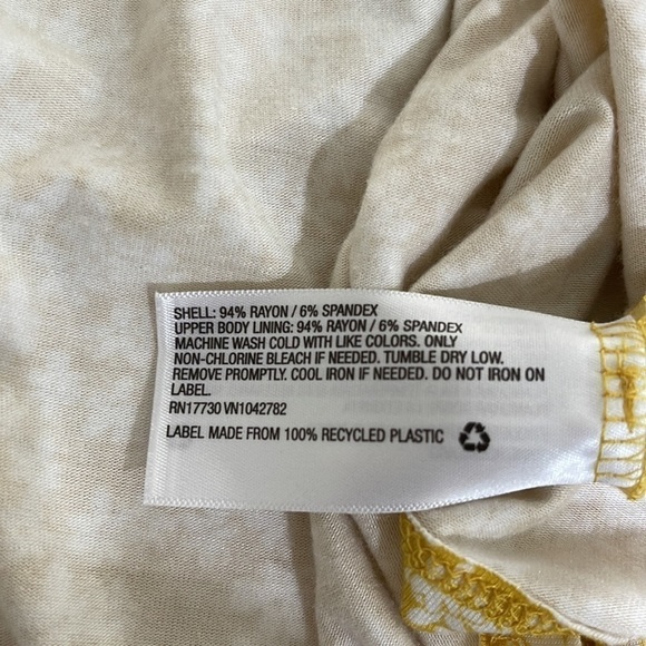 Nwt Isabel Maternity Stretch Floral Print Ruffled Maxi Dress SZ XL Yellow - Picture 8 of 8